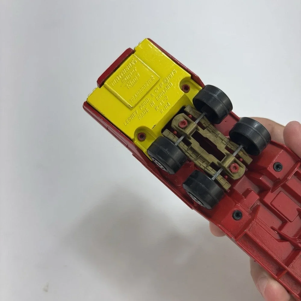 Vintage 70s Matchbox Lesney Super Kings Lot (3) Crane Car Recovery Transporter